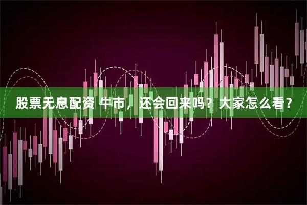 股票无息配资 牛市，还会回来吗？大家怎么看？